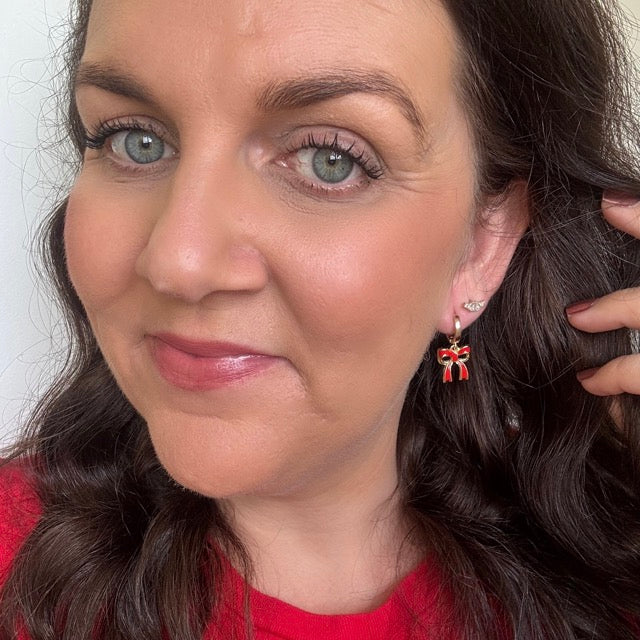 Christmas Bows (small) // Bespoke Charm Earrings