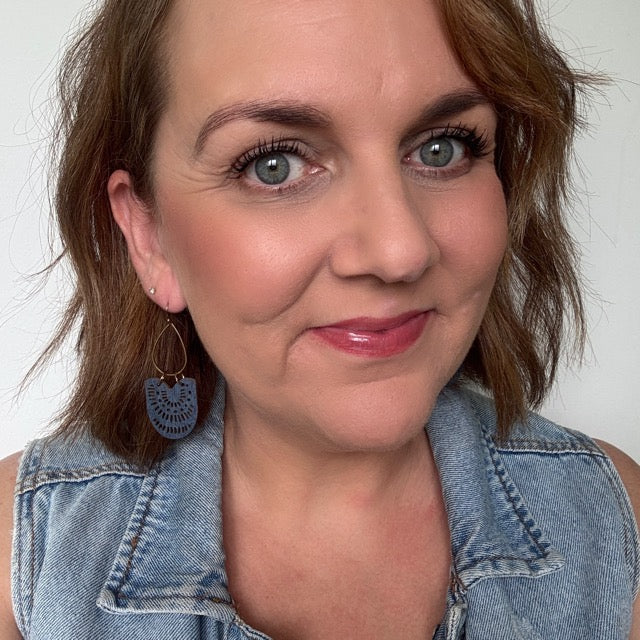 Indigo Dangles Dangles // Timber Earrings