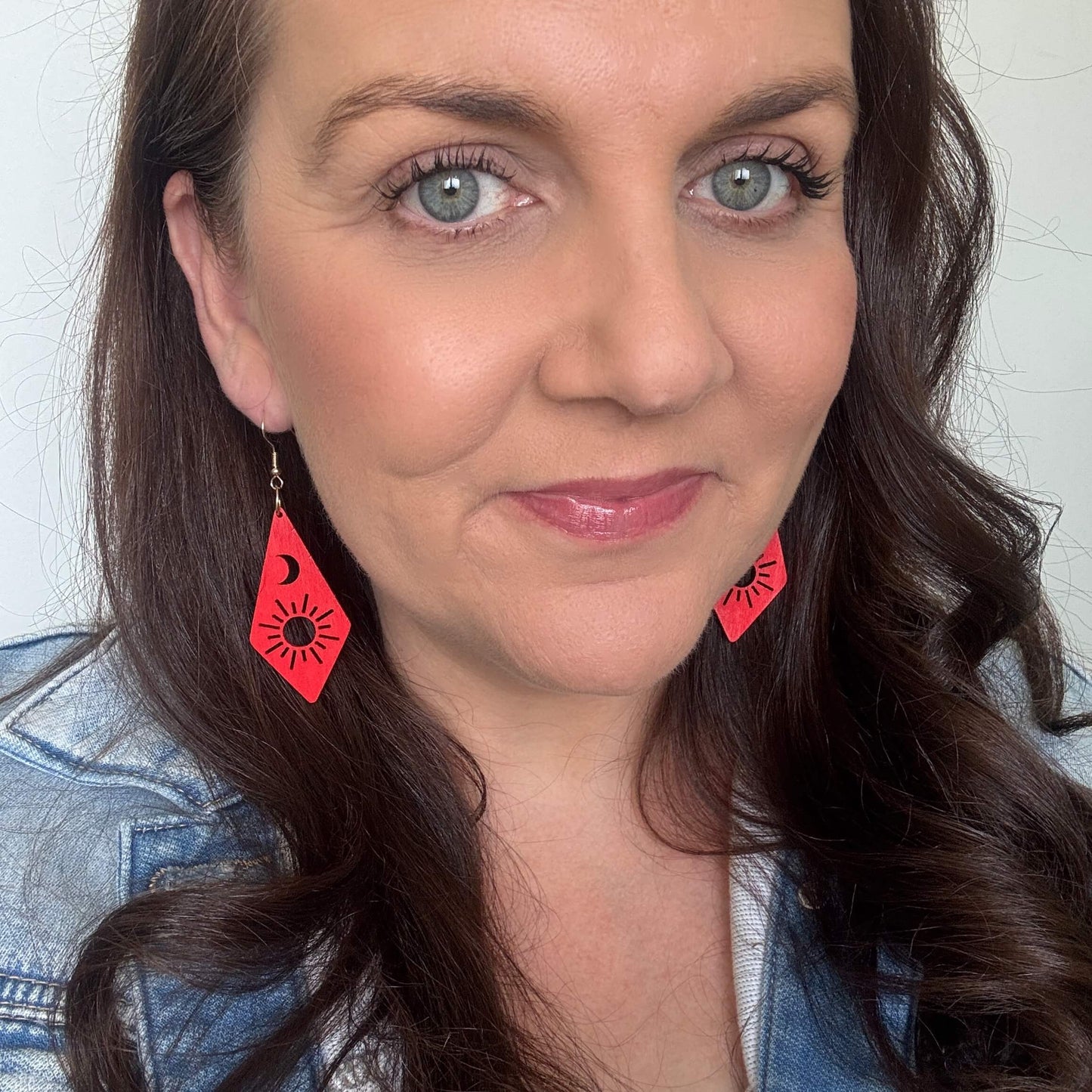 Twilight Dangles Red // Timber Earrings