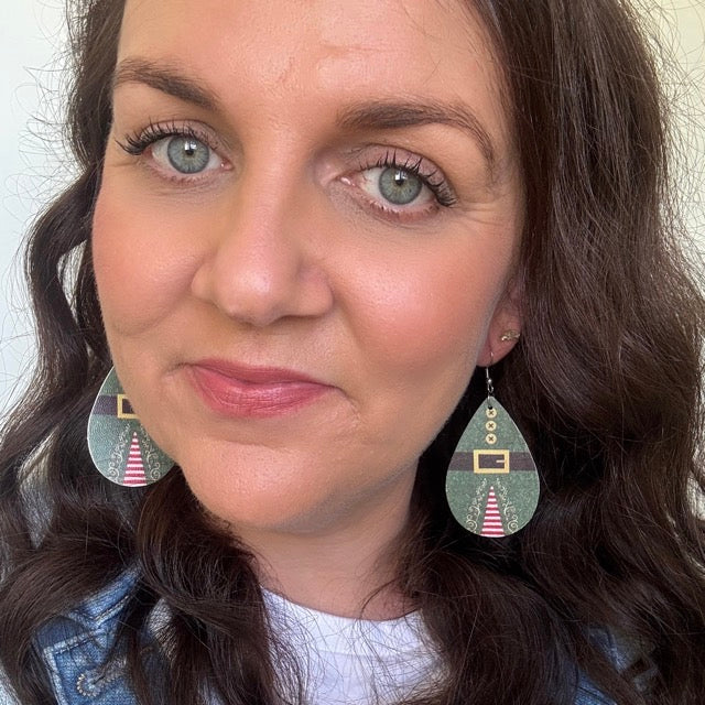 Festive Fit // Leather Earrings
