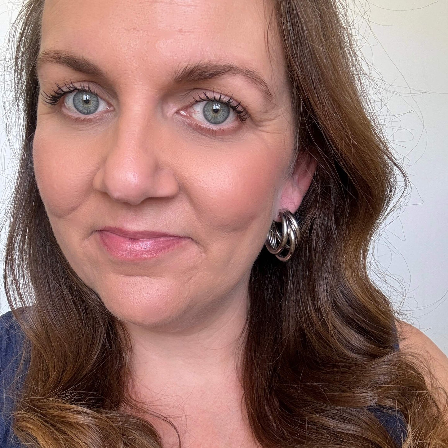 Silver Triple Hoops // Hoop Earrings