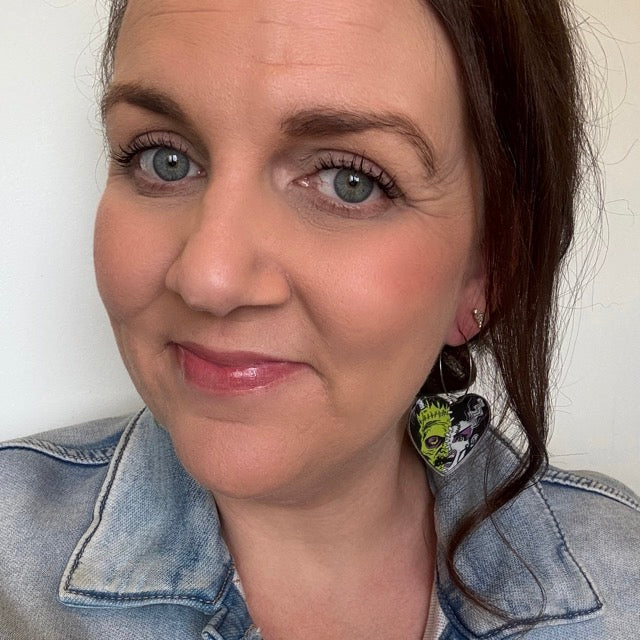 Monster Match // Acrylic Hoop Earrings