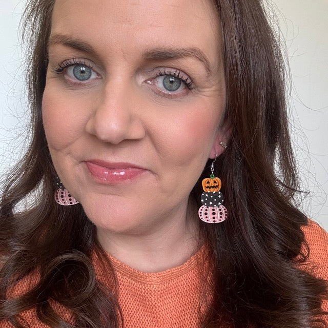 Pumpkin Spice // Acrylic Earrings