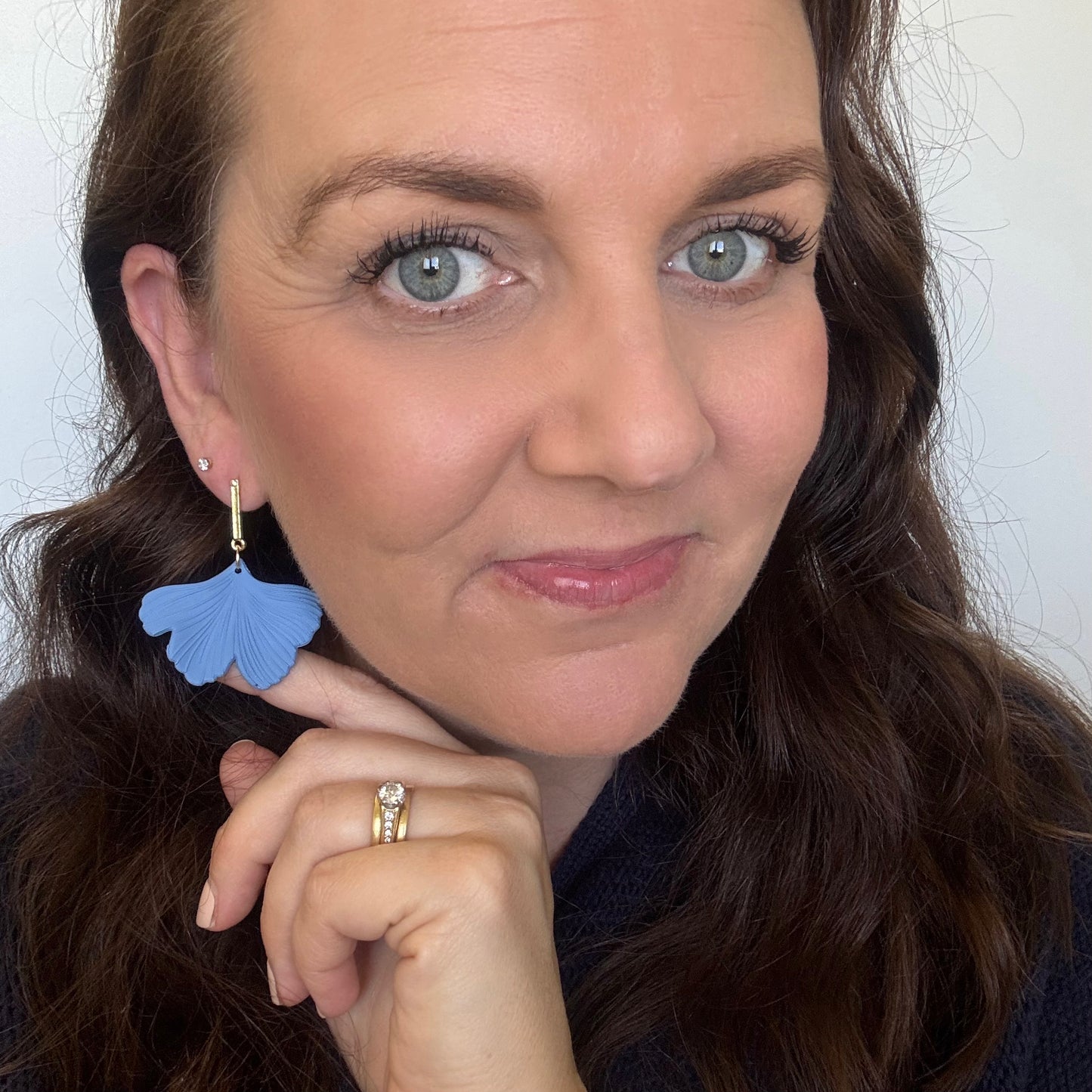 Bluebell // Ginkgo Dangle Studs