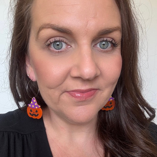 Jack O’Glam // Acrylic Hoop Earrings