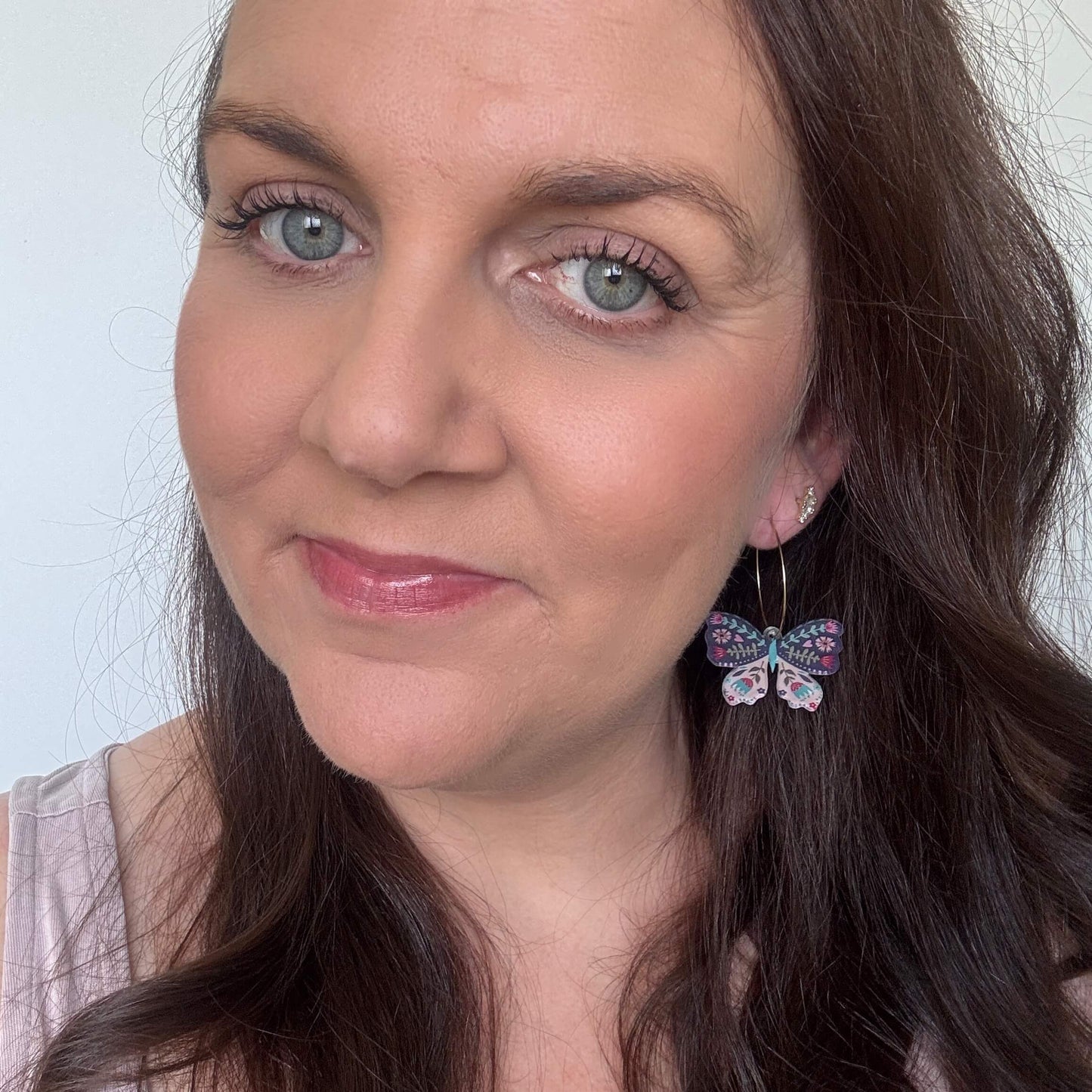 Butterfly Hoops // Acrylic Earrings