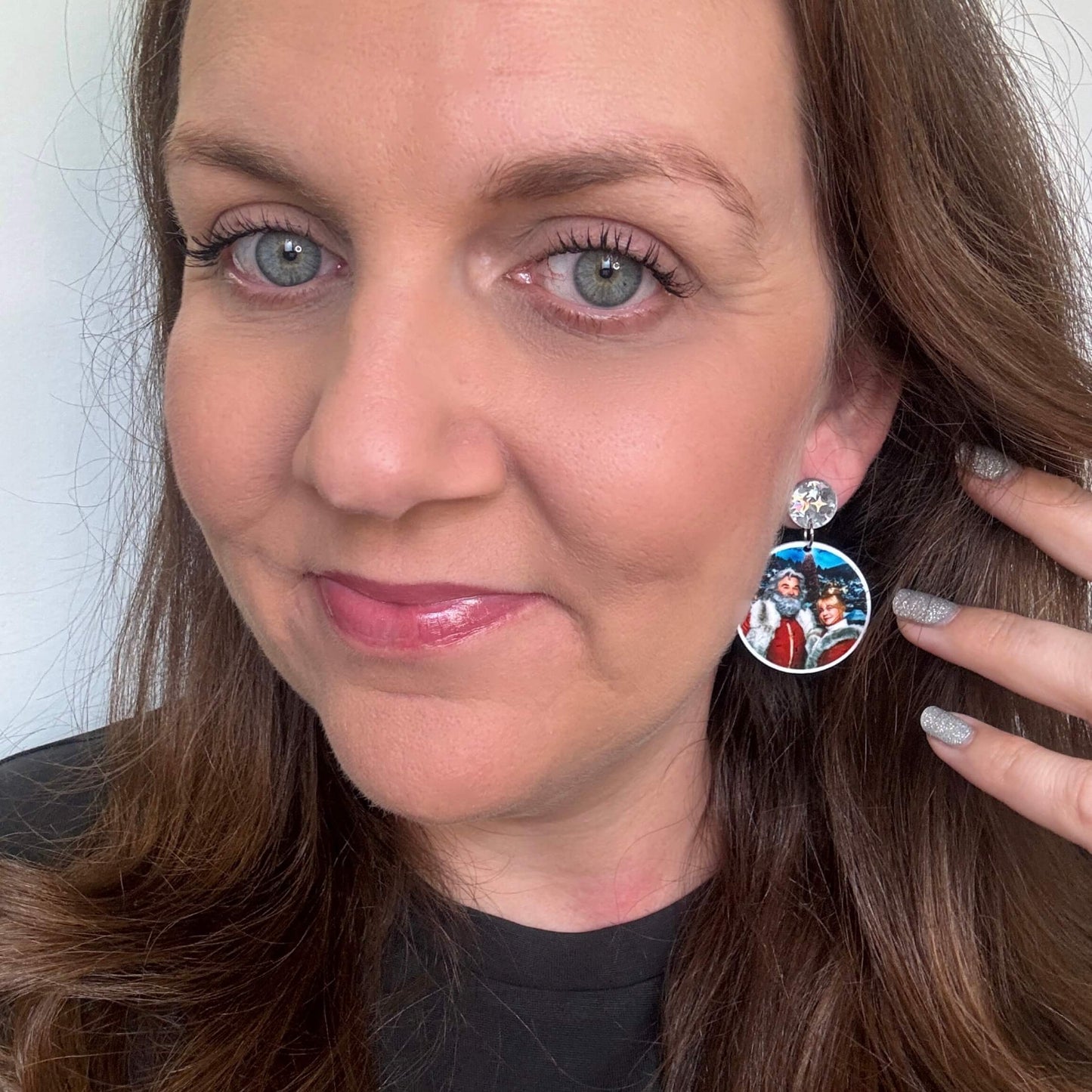 Christmas Pop Culture Stud Dangles // Planar Earrings