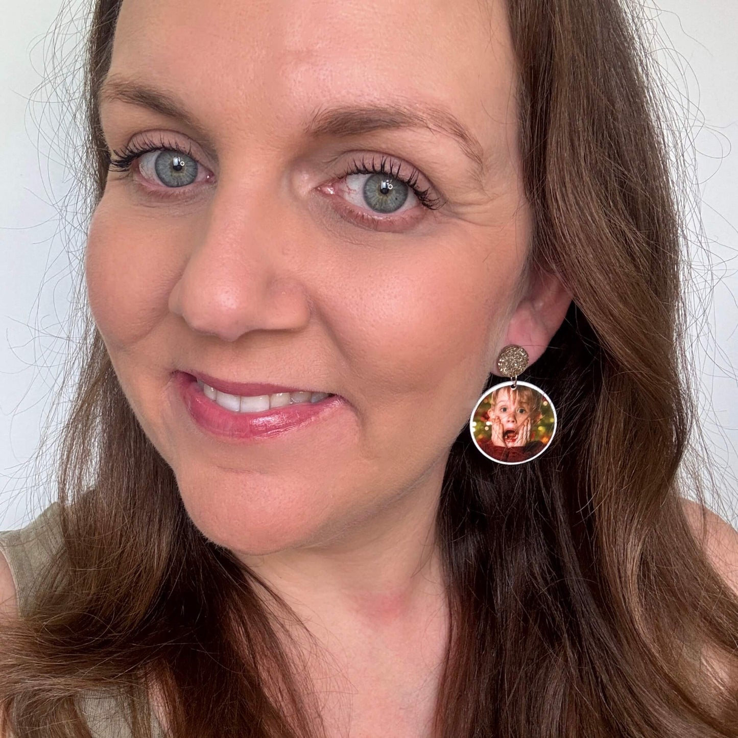 Christmas Pop Culture Stud Dangles // Planar Earrings