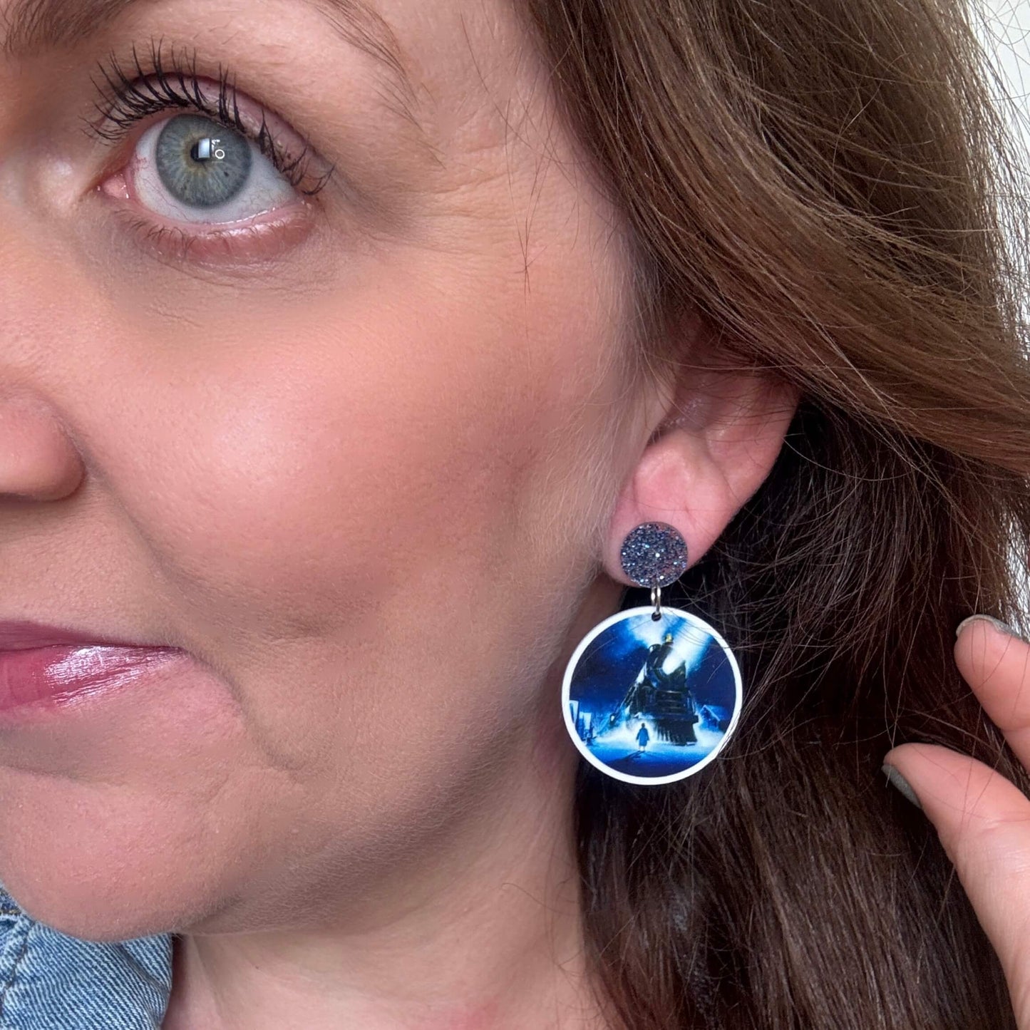 Christmas Pop Culture Stud Dangles // Planar Earrings