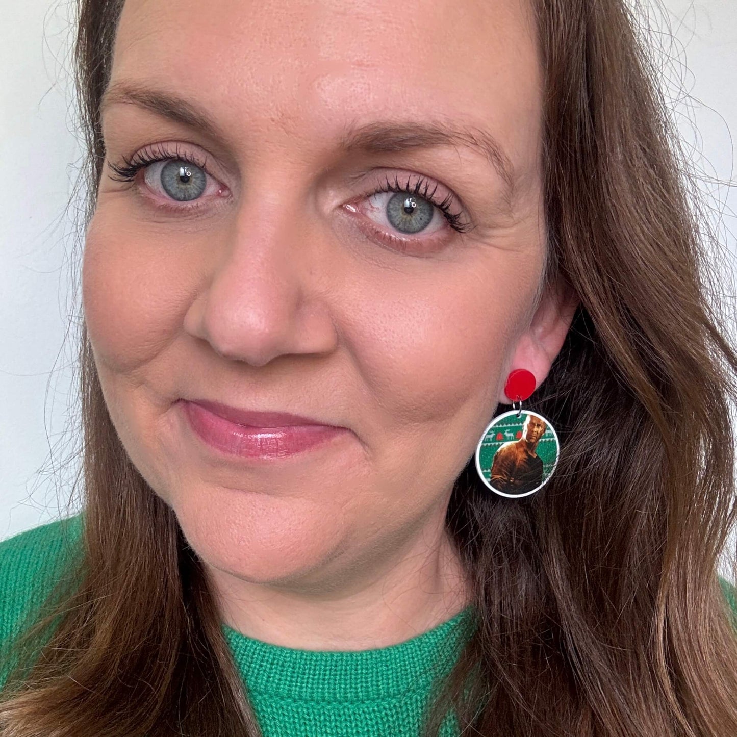 Christmas Pop Culture Stud Dangles // Planar Earrings