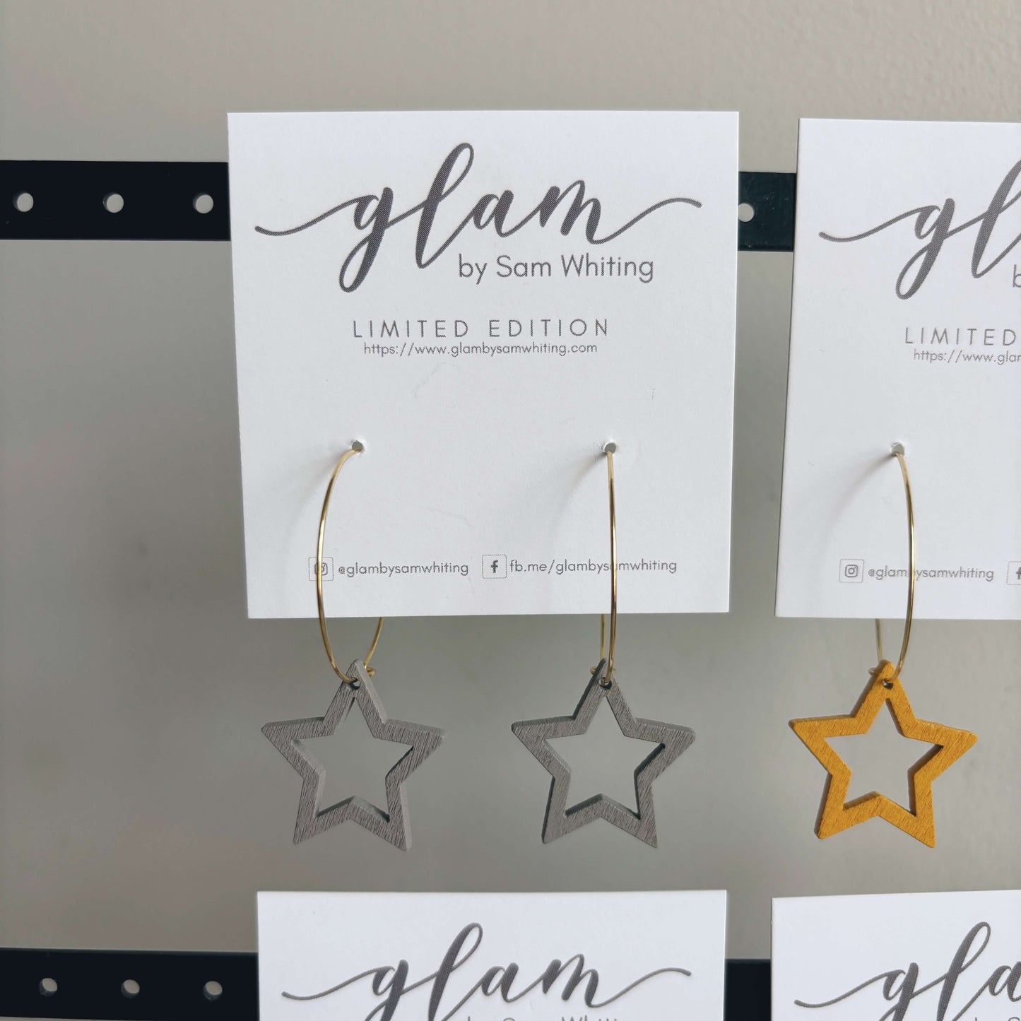 Christmas Star Hoops // Timber Earrings