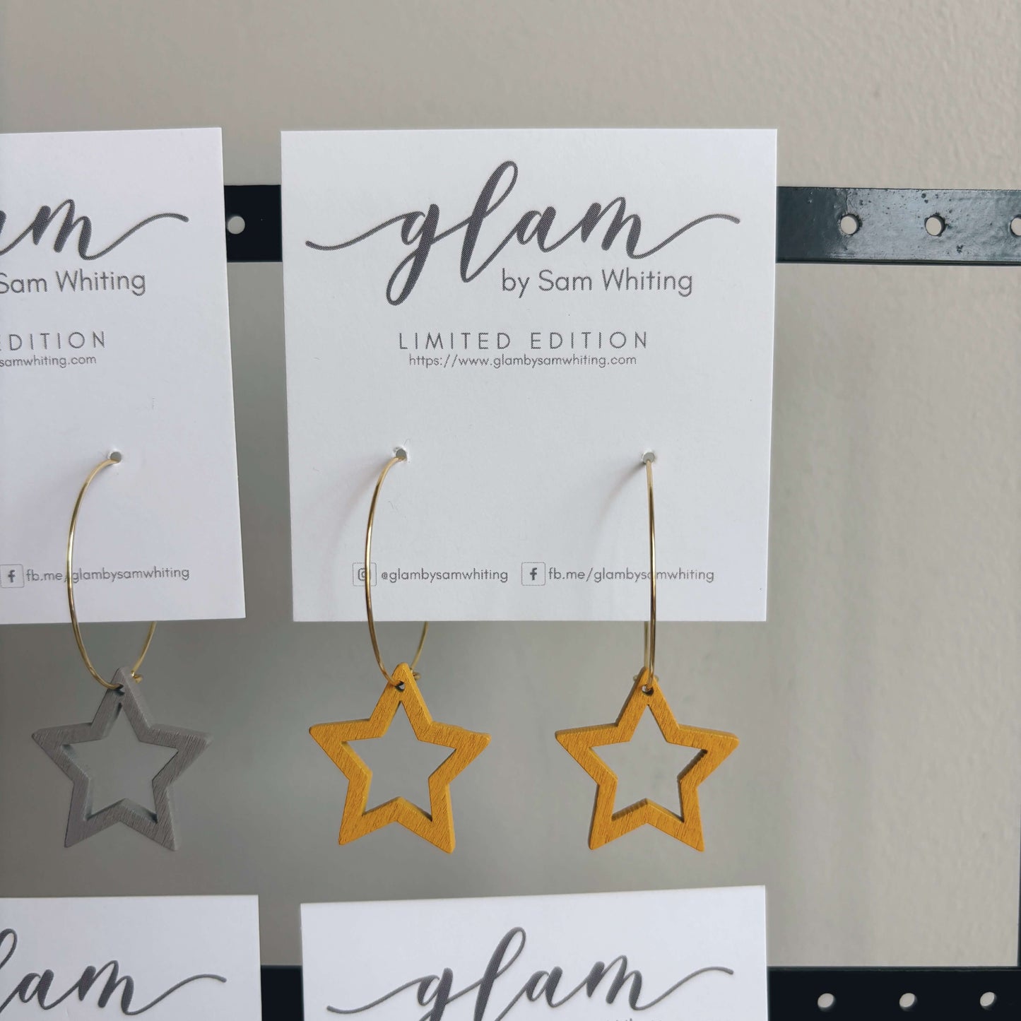 Christmas Star Hoops // Timber Earrings