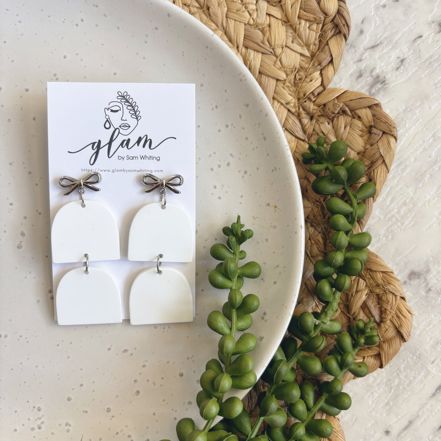 Enchanted Arch Studs // Clay Earrings