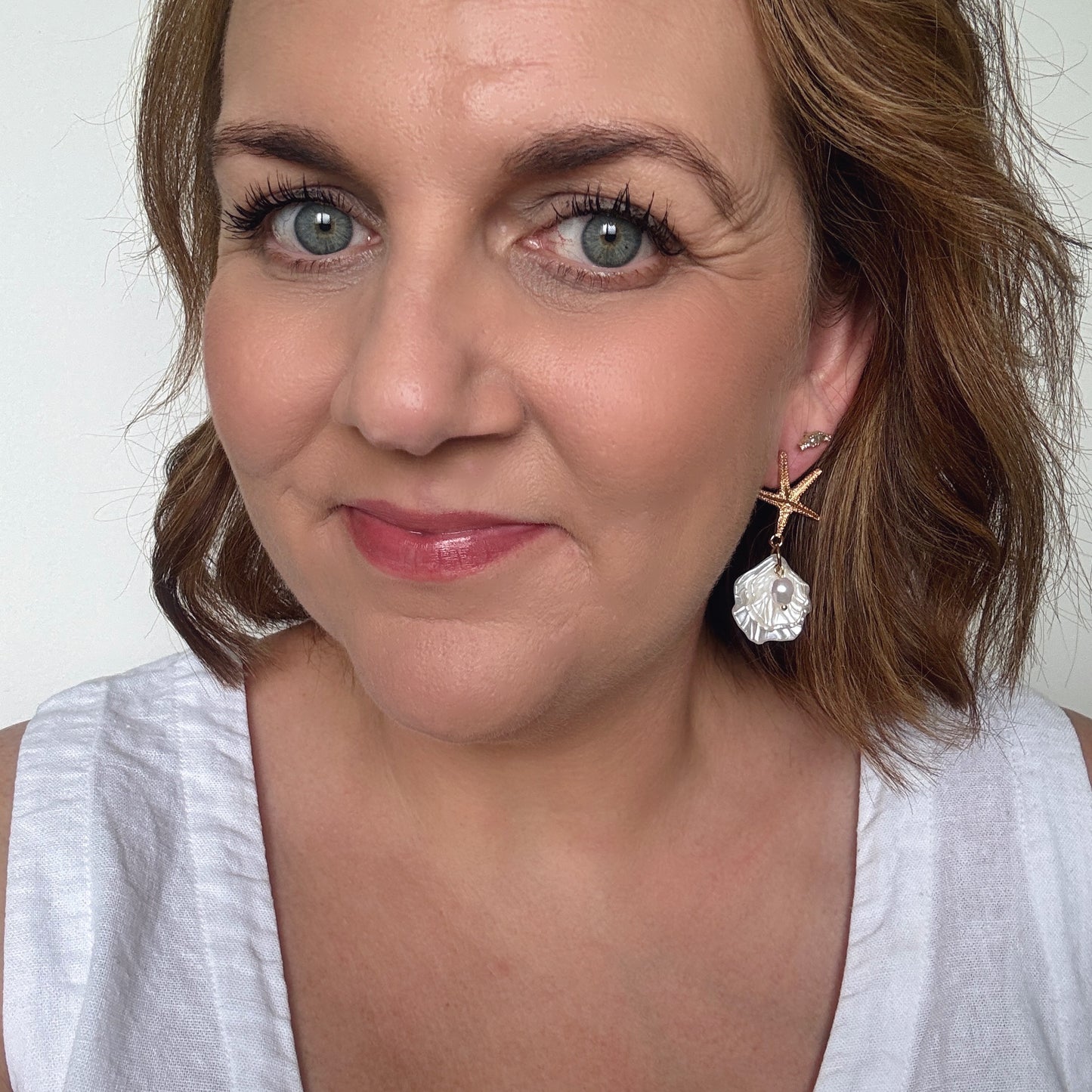 Starfish Dangles // Stud Earrings