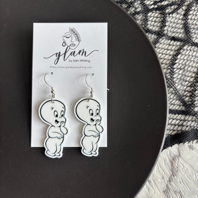 Friendly Ghost // Planar Earrings