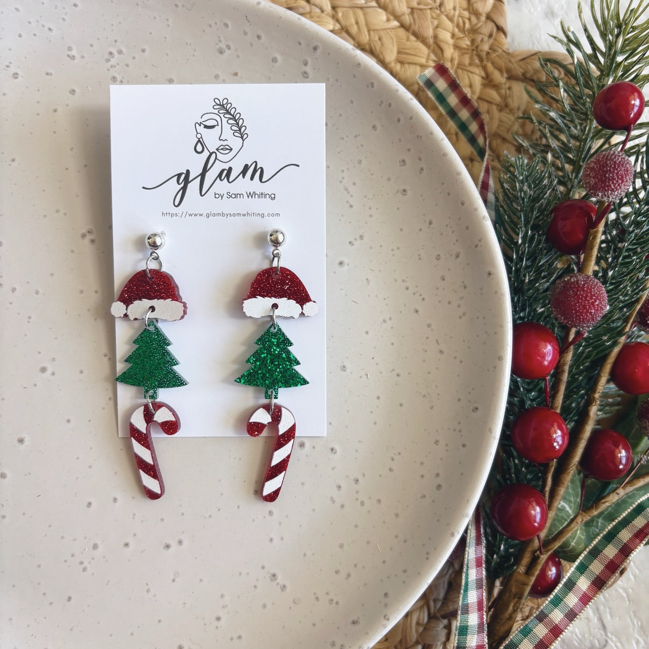 Very Merry // Acrylic Ball Stud Earrings