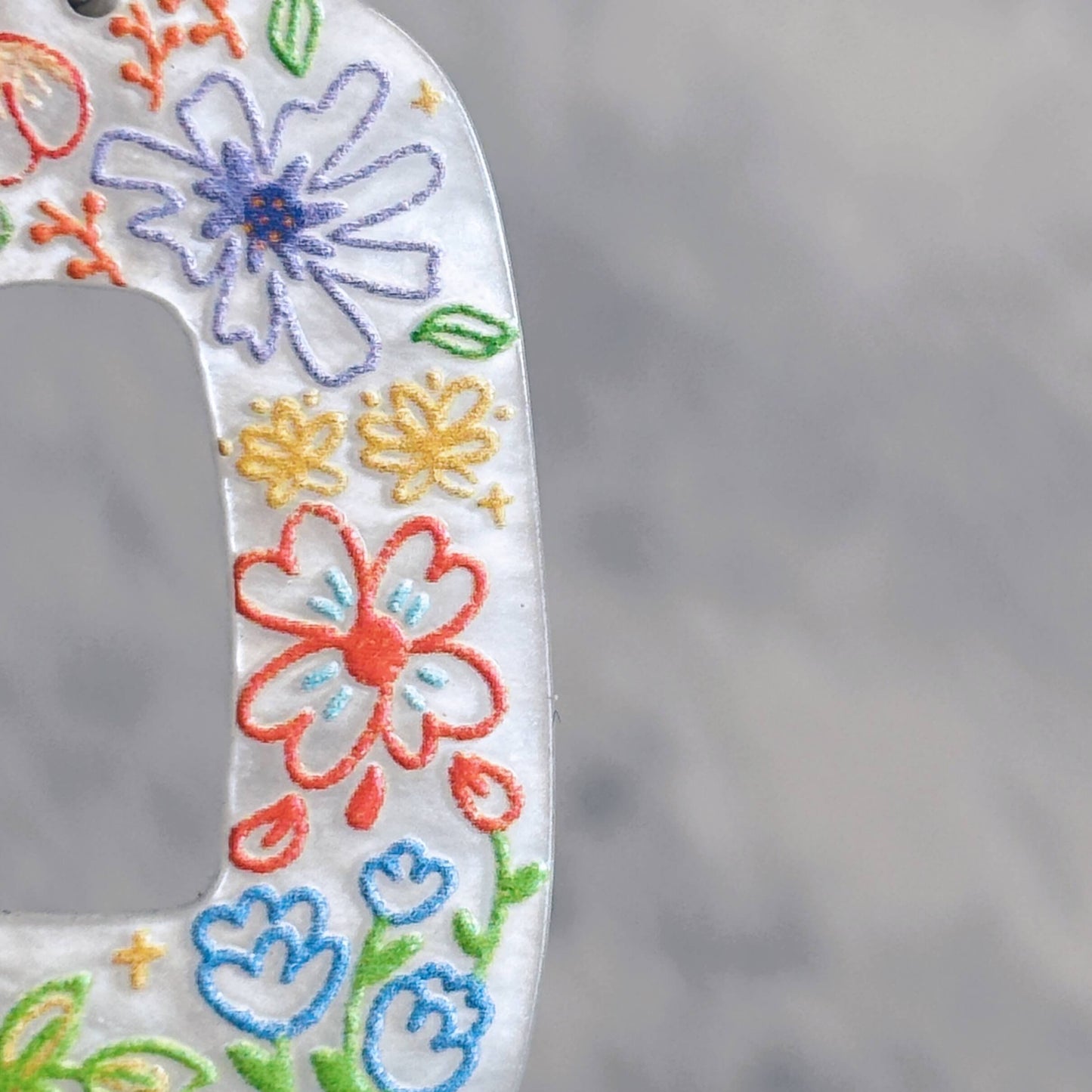 Vivid Floral Dangles // Acrylic Stud Earrings