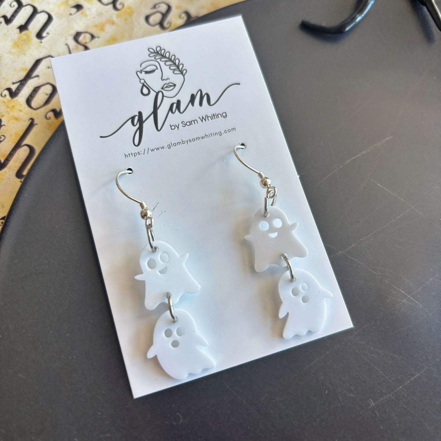 Seeing Ghosts // Acrylic Earrings