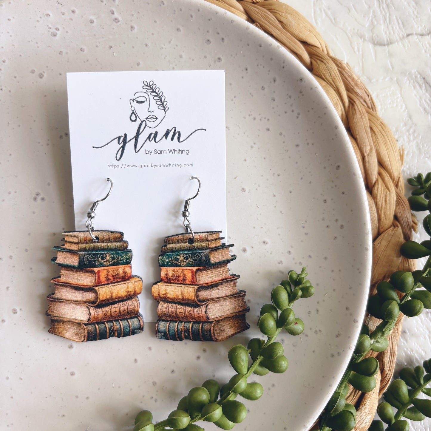 Bookworm // Timber Earrings
