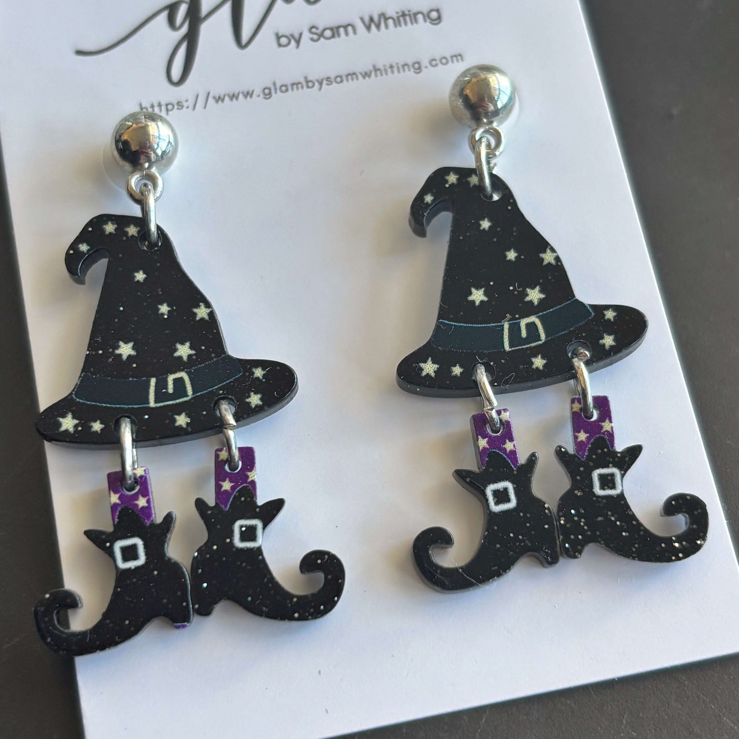 Witch Please // Acrylic Stud Earrings