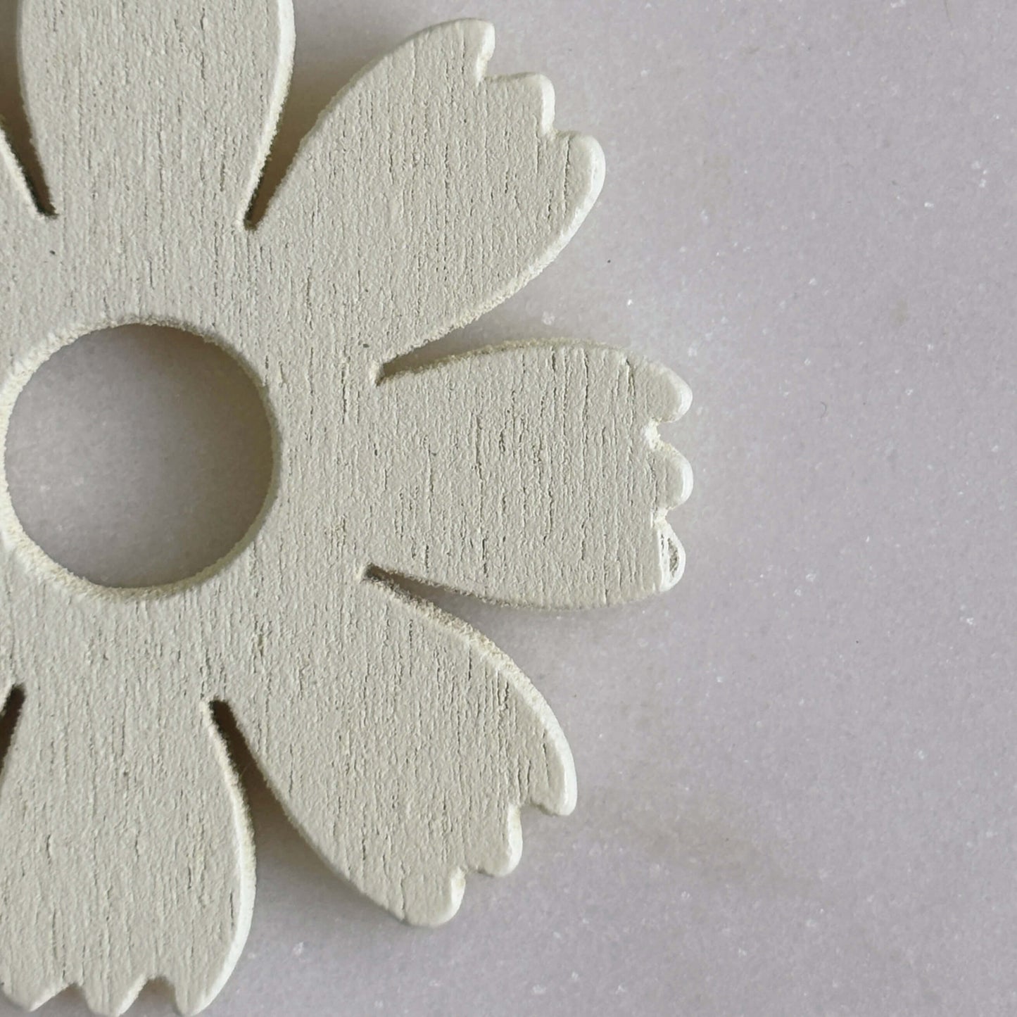 Ivory Flower Stud Dangles // Timber Earrings