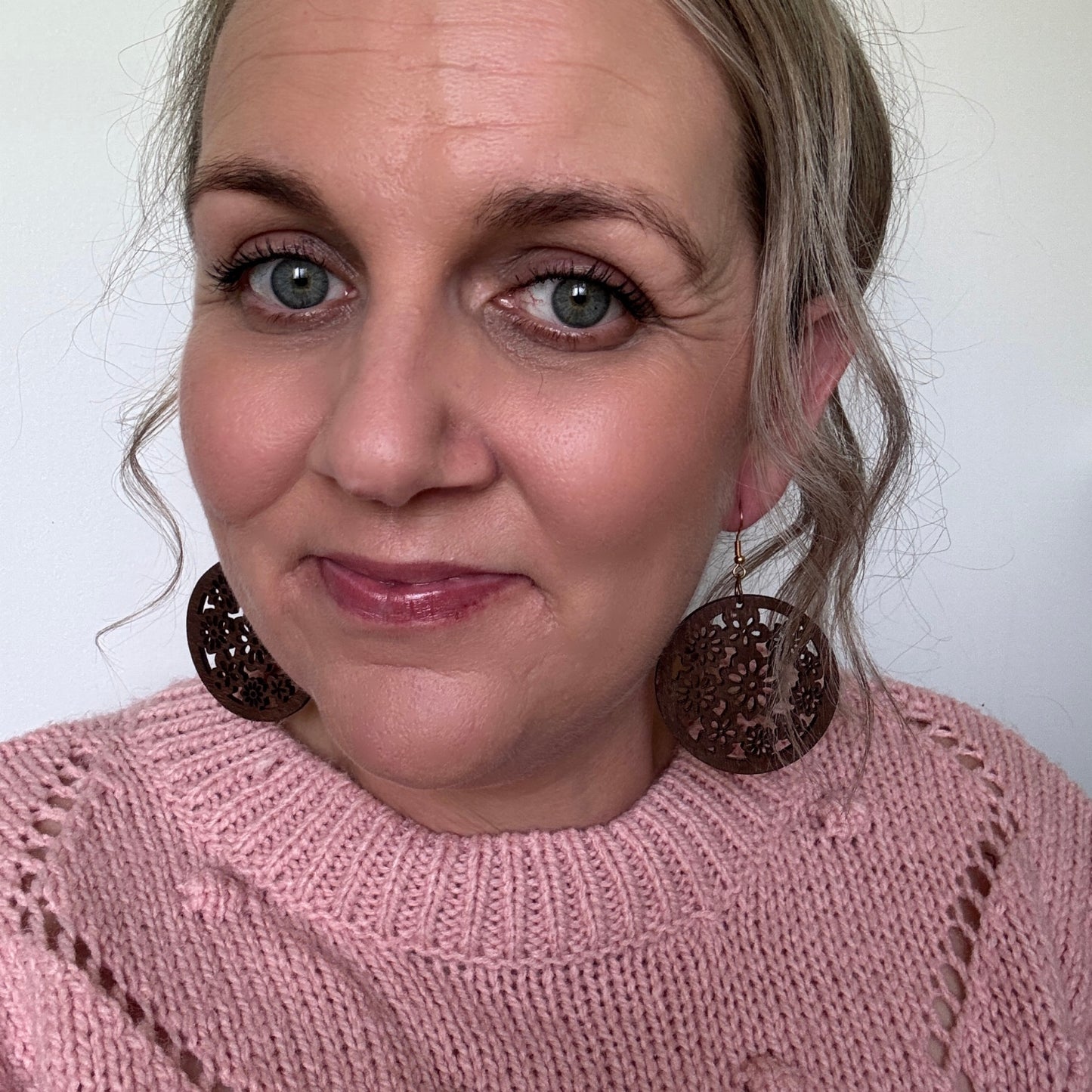 Floral Circles // Timber Earrings