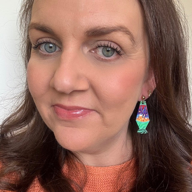 Lava Lamp // Resin Stud Earrings