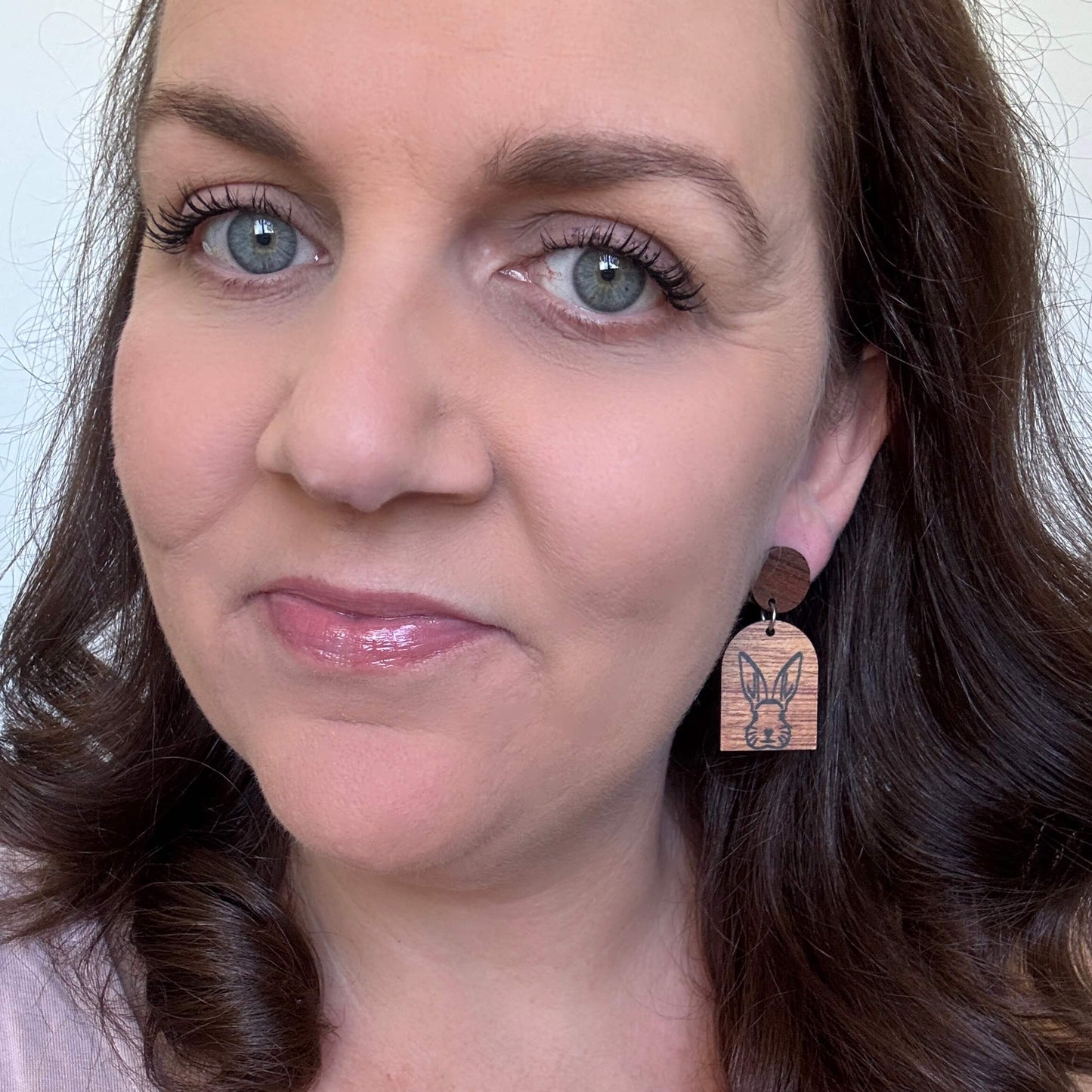 Timber Easter Studs // Wooden Earrings