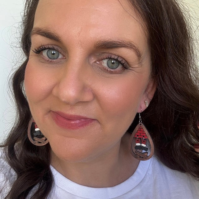 Santa's Visit // Timber Earrings