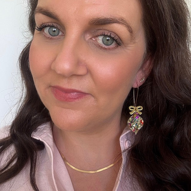Merry Drops // French Hook Earrings