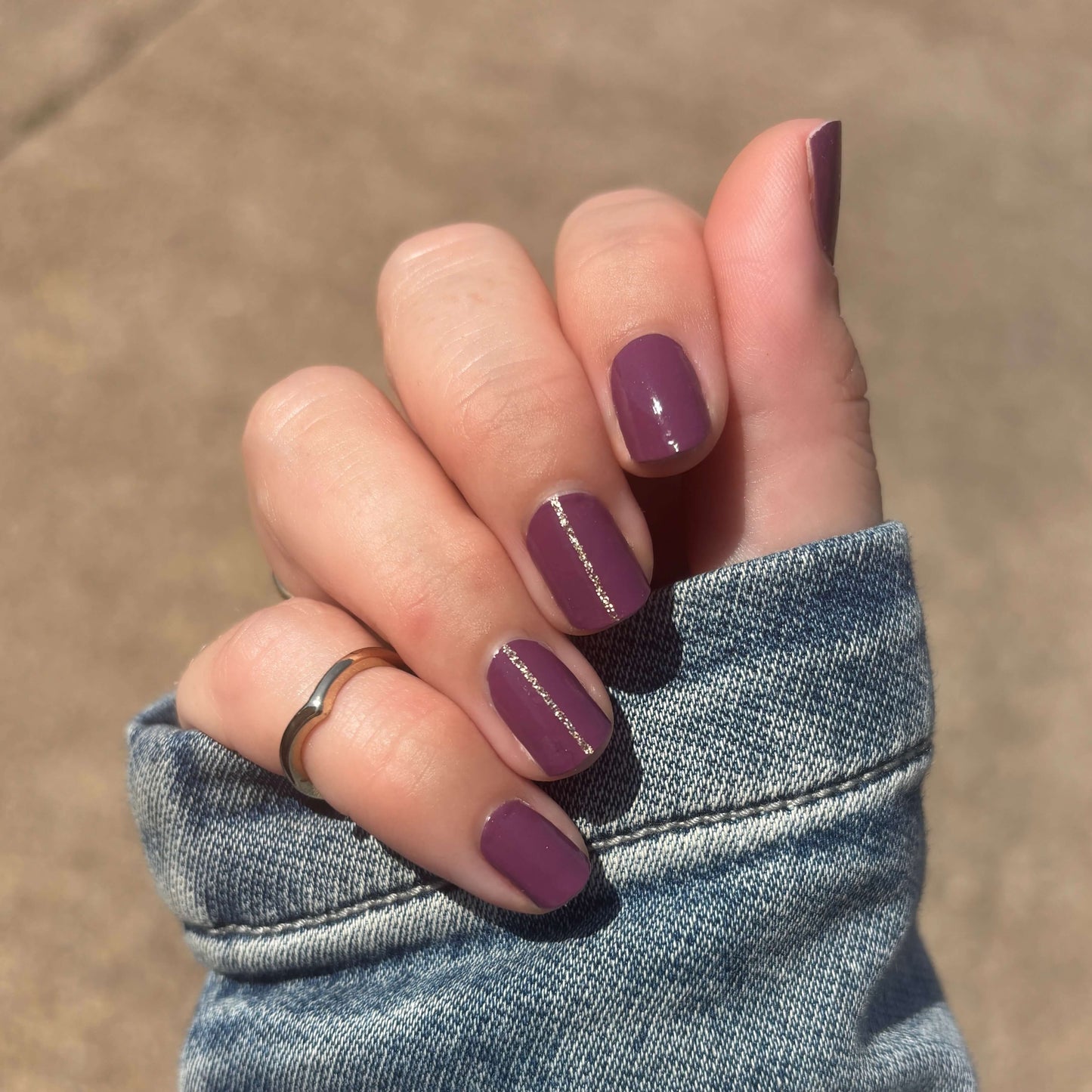 Strike Gold // Nail Polish Strips