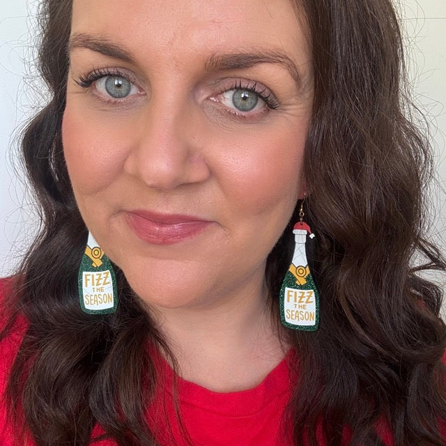 Fizz The Season // Long Acrylic Earrings