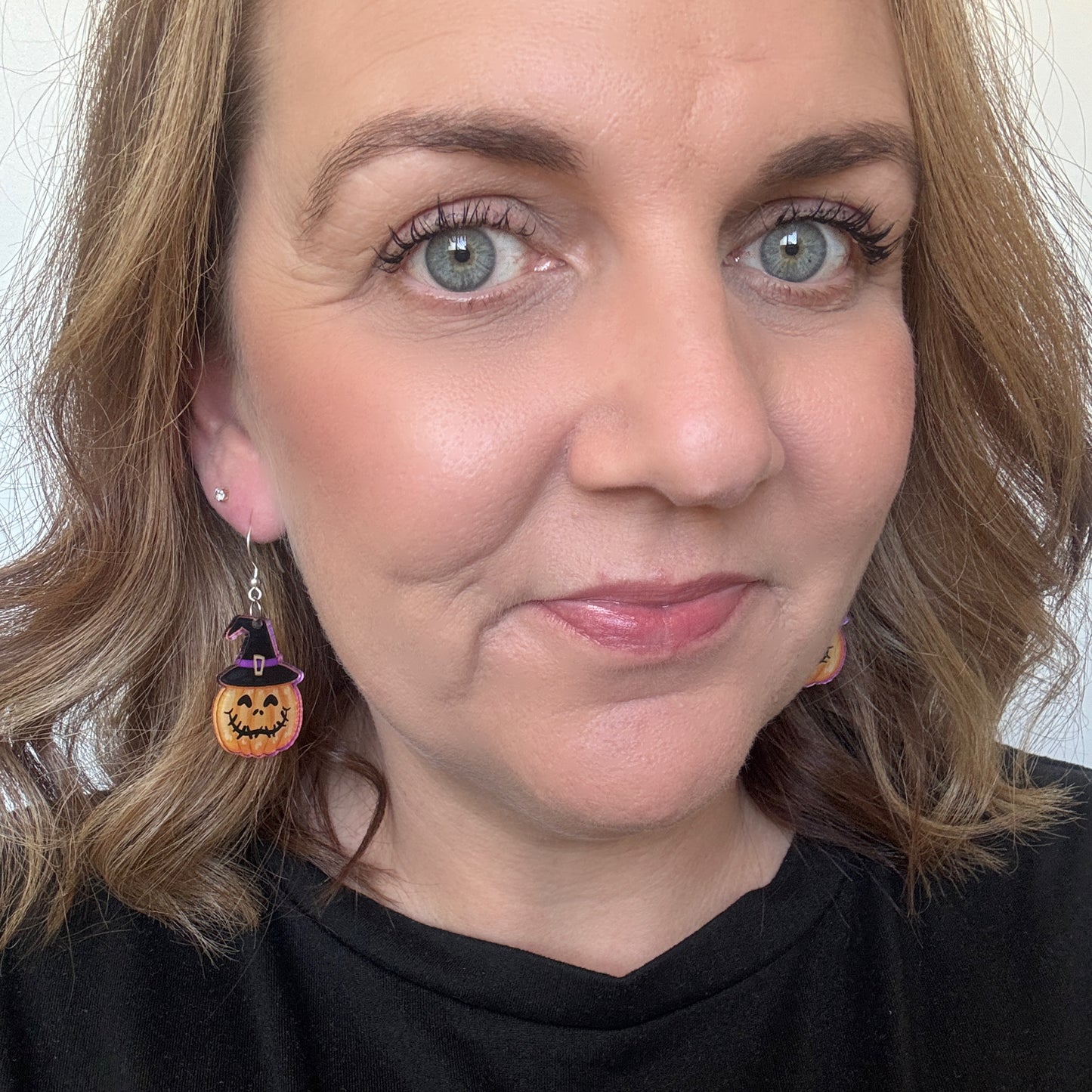 Jack-O-Lantern // Acrylic Earrings