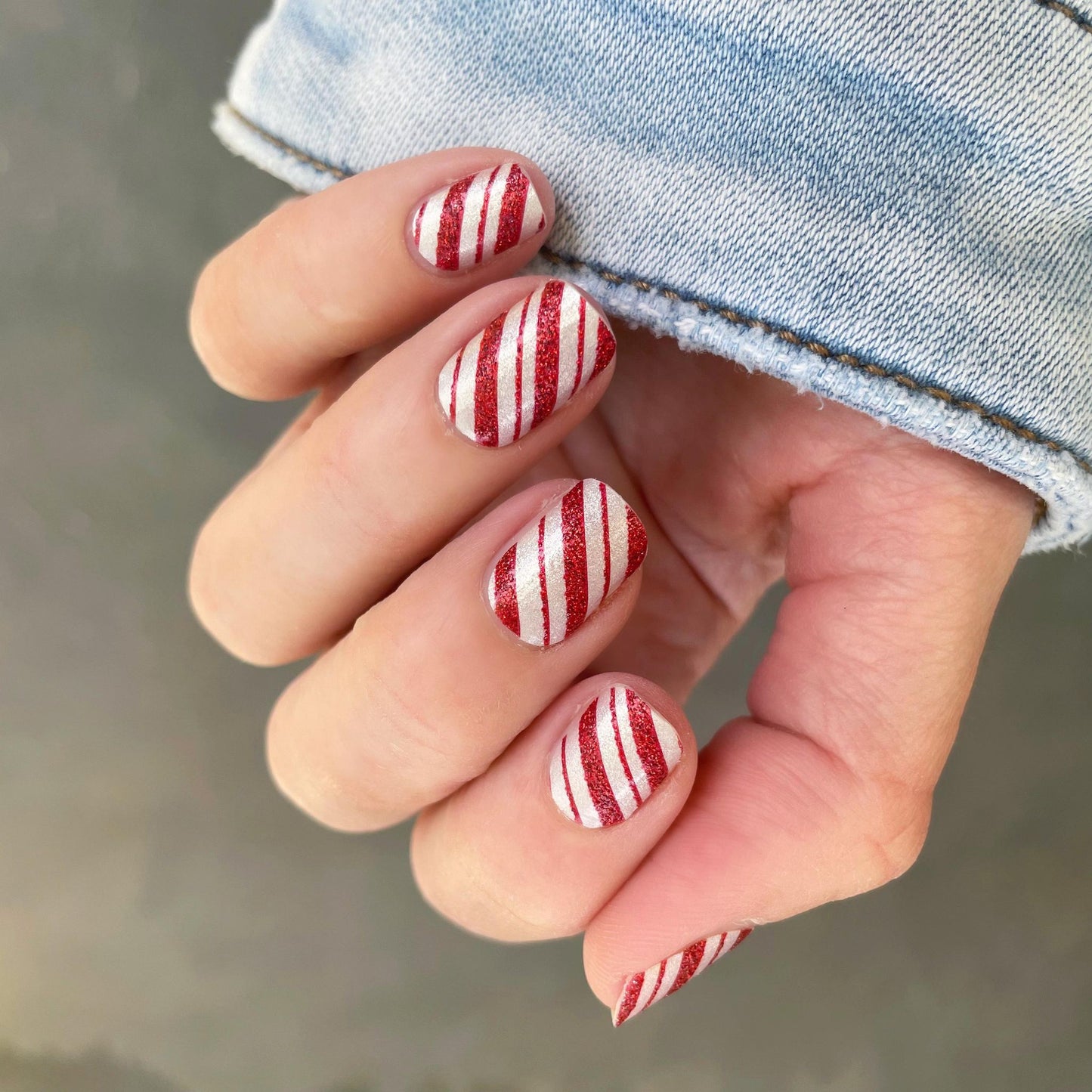 Candy Cane Lane // Nail Polish Strips RESTOCKED