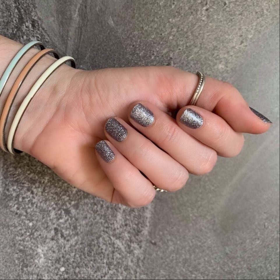 Graphite Sparkle // Nail Polish Strips