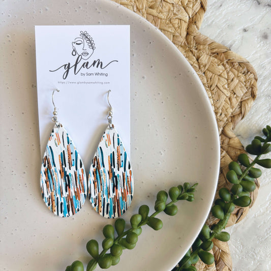 Inky Droplet // Timber Earrings