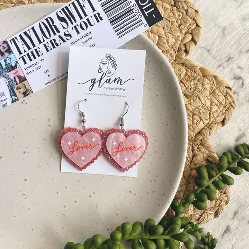 Taylor swift lover earrings