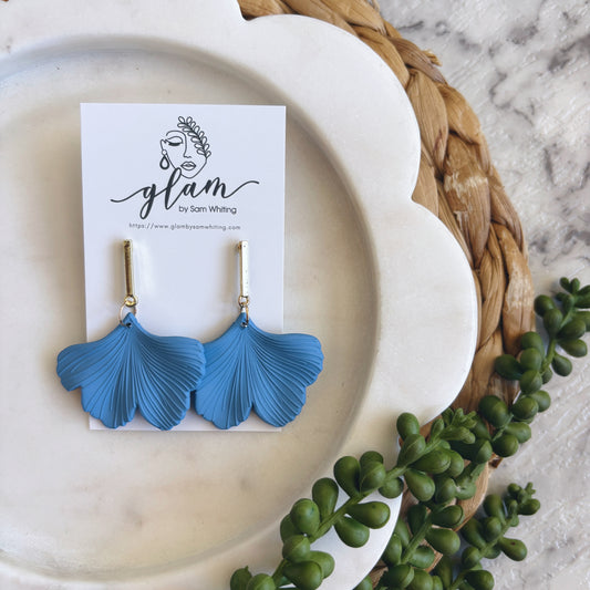 Bluebell // Ginkgo Dangle Studs