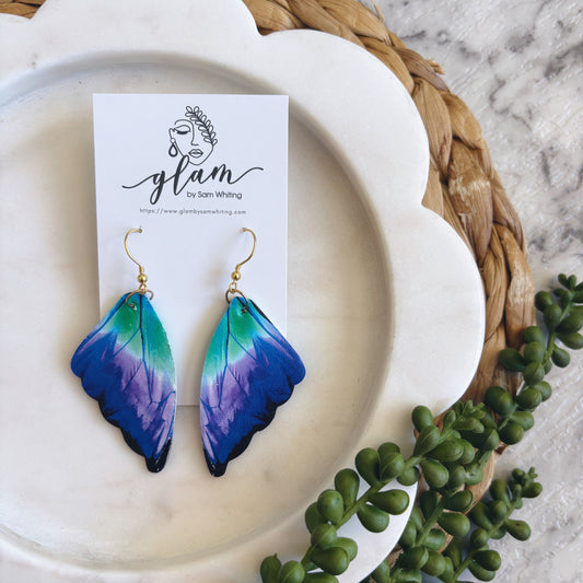 Enchanted Wings // Leather Earrings
