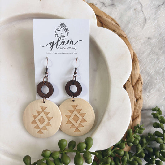 Tribal Drops // Timber Earrings