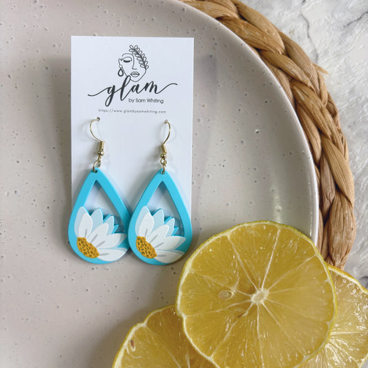 Bella Daisy Dangles // Timber Earrings
