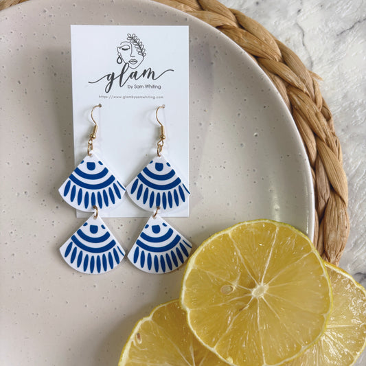 Italian Summer Dangles // Acrylic Earrings