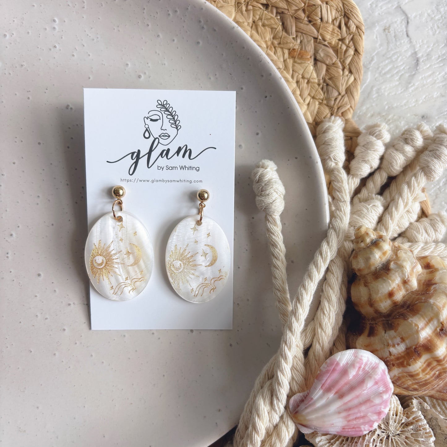 Moon Tide Dangles // Stud Earrings