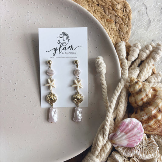 Ocean Treasure Dangles // Stud Earrings