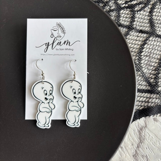 Friendly Ghost // Planar Earrings