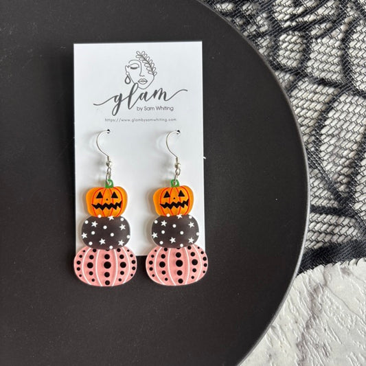 Pumpkin Spice // Acrylic Earrings