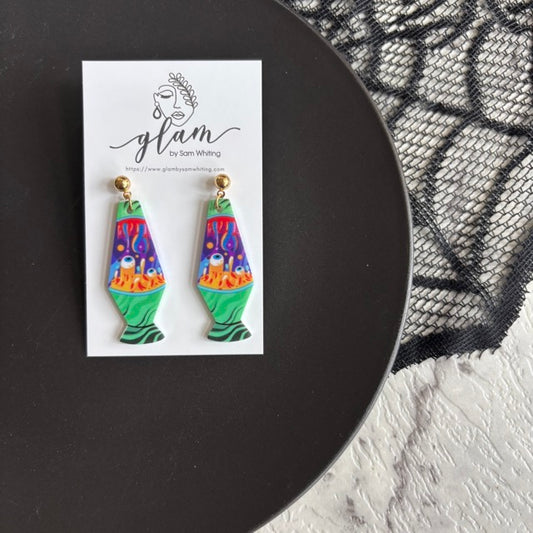 Lava Lamp // Resin Stud Earrings