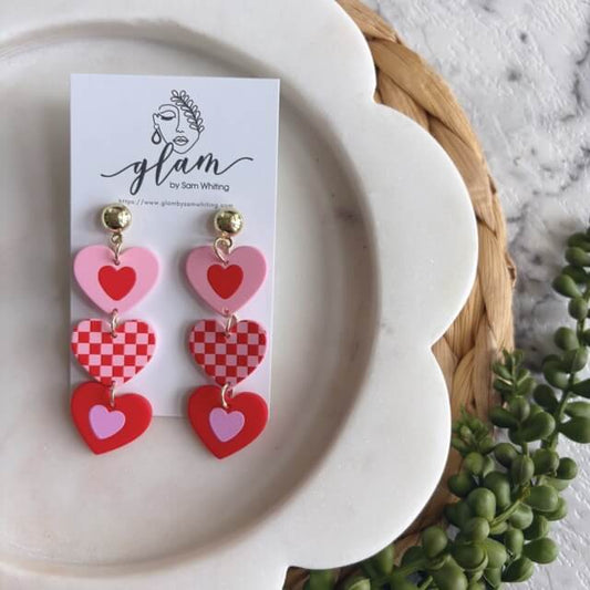 Crush Hour Stud Dangles // Clay Earrings