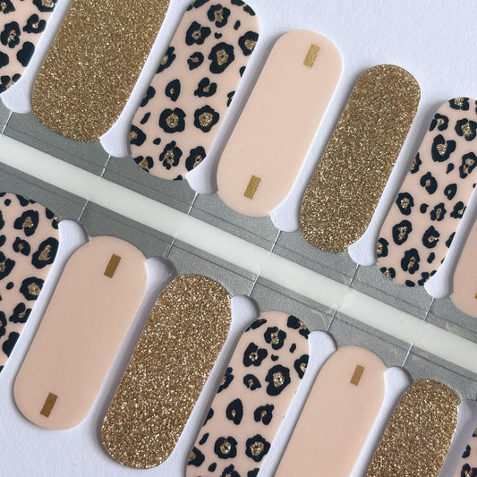 Blush Leopard // Nail Polish Strips