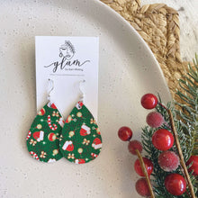 Load image into Gallery viewer, Teardrop Earrings // Christmas Dangles
